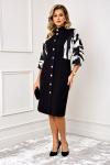 Платье AGATTI 5830-1 черно-белый