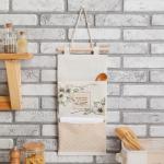 Кармашек текстильный «Цветы», 2 отделения, 41?20 см