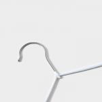 Плечики - вешалки для одежды Доляна, 29.5?17.5 см, 10 шт., детские, антискользящее покрытие, белые