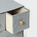 Короб для мелочей LaDо?m «Франческа», 3 выдвижных ящика, 30?20?28 см, серо-голубой