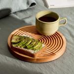 Доска для подачи и сервировки Adelica «Олимп», d=20?1.8 см, дерево берёза