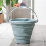 Ведро для уборки Доляна, складное, 5 л, 26?26?20 см, серый