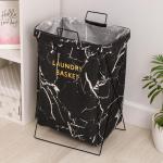 Корзина для белья Доляна «Монро», 40?26?50 см, цвет чёрная