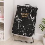 Корзина для белья Доляна «Монро», 40?26?50 см, цвет чёрная