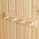 Вешалка для бани и сауны «Классика», 35?6.5?7 см, деревянная, настенная, 4 крючка, «Добропаровъ»