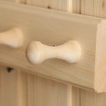 Вешалка для бани и сауны «Классика», 35?6.5?7 см, деревянная, настенная, 4 крючка, «Добропаровъ»