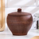 Горшок для жаркого «Гладкий», 550 мл, красная глина