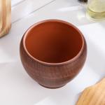 Горшок для жаркого «Гладкий», 550 мл, красная глина