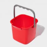 Ведро для уборки, 2.8 л, 17.6?18.5?15 см, красное