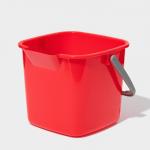 Ведро для уборки, 2.8 л, 17.6?18.5?15 см, красное