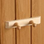 Вешалка для бани и сауны, липа, 20?4?6 см, 2 крючка, «Добропаровъ»