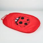 Корзина - сетка складная Доляна «Божья коровка», 32?32?52 см, красная