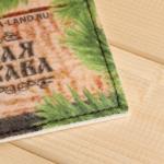 Коврик для бани на пол, придверный с принтом «С лёгким паром!», 40?60 см, ЭВА, войлок, «Банная забава»