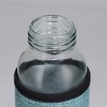 Бутылка для воды стеклянная в чехле «Котик», 350 мл