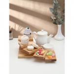 Доска для подачи с подиумами Adelica, 28?19.5?11 см, 5 ступеней, пропитана маслом, дерево берёза