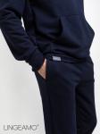 Мужские брюки из футера LINGEAMO темно-синие Кб-33 (88)
