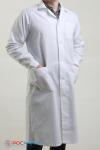 Мужской медицинский халат бязь ГОСТ белый ХМ-02