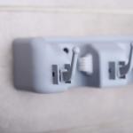 Держатель для уборочного инвентаря с крючками Доляна, 26?6?10 см, серый