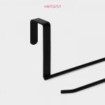 Держатель для полотенец на дверцу Доляна, 3 см, подвесной, 24.5?8.5?7 см, чёрный