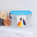 Контейнер для стирального порошка с ручкой, 6 л, голубая лагуна