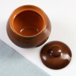 Горшок для запекания Псковский гончар «Былина», 500 мл, 12?13 см, коричневый