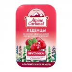 Alpine caramel леденцы альпийская карамель детские с натуральным медом и витамином с со вкусом брусники 53,0