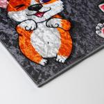 Коврик придверный «Осторожно!», 40?60 см