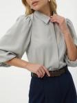 Блузка из костюмной ткани OD-1035-1 св. серый