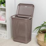 Корзина бельевая, 50 л, 42?31?56 см, с крышкой, МИКС