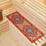 Коврик - лежак для бани и сауны «Ретро», 150?50 см, шерсть, полиэстер, «Добропаровъ»