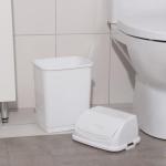 Ведро для мусора «Камелия», 8 л, белое