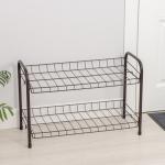 Полка для обуви разборная, 2 яруса, 68?28?44 см, цвет медный антик