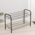 Полка для обуви разборная, 2 яруса, 68?28?44 см, цвет медный антик