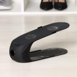 Подставка для хранения обуви IDEA, пластик, 28?10?14 см, чёрный