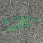 Коврик - лежак для бани и сауны «С лёгким паром», шерсть, полиэстер, серый, «Добропаровъ»