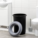 Ведро для мусора IDEA «Эко», 50 л, пластик, чёрное