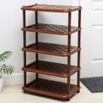 Полка для обуви «Универсал», 5 ярусов, 49.7?30.7?83.7 см, пластик, коричневая