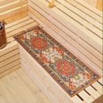 Коврик - лежак для бани и сауны с принтом «Ретро 2», 150?50 см