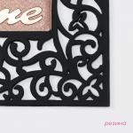 Коврик придверный Доляна Welcome, вензель, узорный, 45?75 см, чёрный