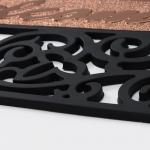 Коврик придверный Доляна Welcome, вензель, узорный, 45?75 см, чёрный