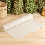 Коврик - лежак для бани и сауны, 200?60 см, полиэфир, шерсть, светлый