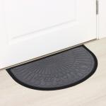 Коврик придверный Доляна Welcome, полукруглый, с окантовкой, 40?60 см, серый