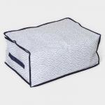 Кофр для хранения вещей Доляна «Волна», 44?30?20 см, синий