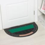 Коврик придверный Доляна Welcome, полукруглый, узор, 50?80 см, МИКС