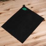 Коврик - сидушка для бани и сауны с аппликацией «Дубовый лист», 50?40 см, полиэфир, чёрный