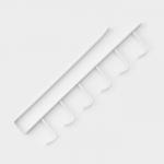 Держатель кухонный подвесной Доляна, на 6 предметов, 1.5?28?7.5 см, белый