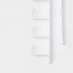 Держатель кухонный подвесной Доляна, на 6 предметов, 1.5?28?7.5 см, белый