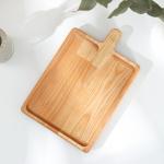 Доска - блюдо для подачи сервировочная Adelica «Лопата», 25?16.7?1.8 см, пропитано минеральным маслом, дерево берёза