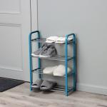 Полка для обуви Доляна, 4 яруса, 42?19?59 см, синяя