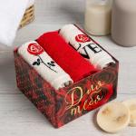 Набор полотенец Love 30?30 см-3 шт., 100% хлопок 340 г/м?